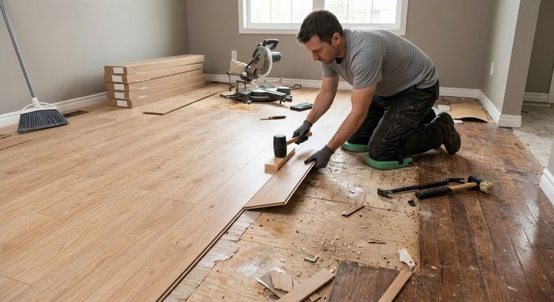 Laminate Floor Installation in Davisburg, MI