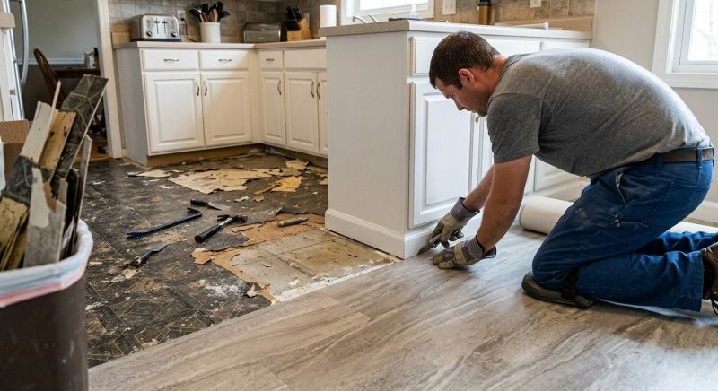 Linoleum Floor Installation in Berkley, MI