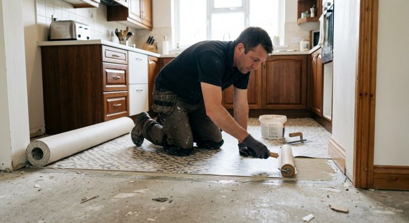 Linoleum Floor Installation in Hartland, MI