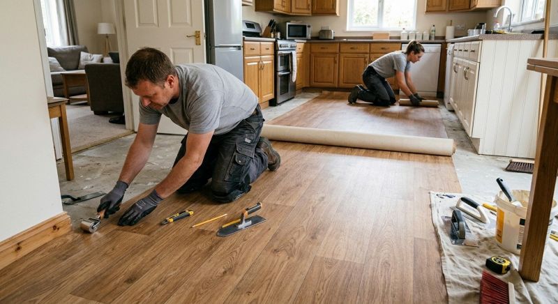 Linoleum Floor Installation in West Bloomfield, MI