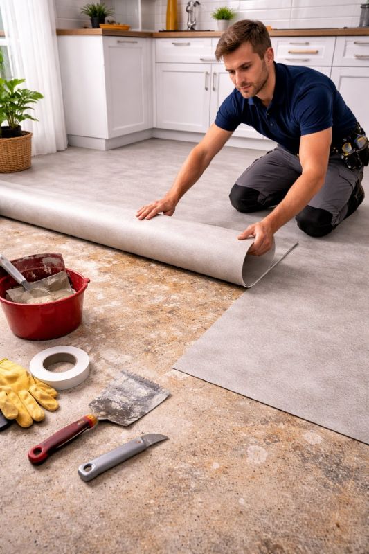 Linoleum Floor Installation in Plymouth, MI
