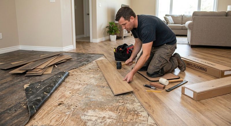 Vinyl Plank Floor Installation in West Bloomfield, MI